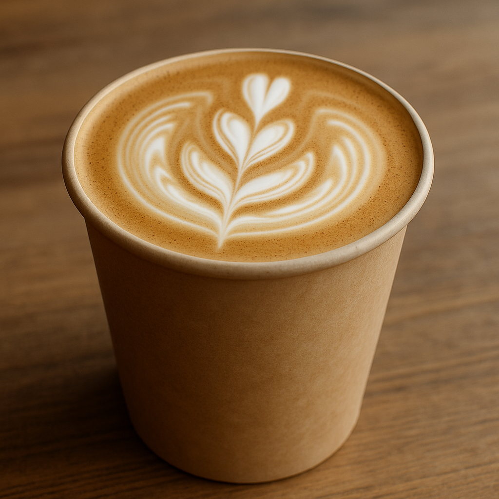 Professional latte art from San Diego mobile coffee catering